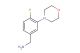 (4-fluoro-3-morpholinophenyl)methanamine