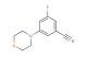 3-fluoro-5-morpholinobenzonitrile