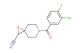 6-(3-chloro-4-fluorobenzoyl)-1-oxa-6-azaspiro[2.5]octane-2-carbonitrile