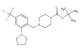 tert-butyl 4-(2-(pyrrolidin-1-yl)-4-(trifluoromethyl)benzyl)piperazine-1-carboxylate