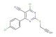 4-chloro-6-(4-chlorophenyl)-2-(prop-2-yn-1-ylthio)pyrimidine-5-carbonitrile