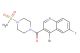 (4-bromo-6-fluoroquinolin-3-yl)(4-(methylsulfonyl)piperazin-1-yl)methanone