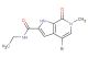 4-bromo-N-ethyl-6-methyl-7-oxo-6,7-dihydro-1H-pyrrolo[2,3-c]pyridine-2-carboxamide