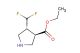 (3R,4R)-ethyl 4-(difluoromethyl)pyrrolidine-3-carboxylate