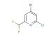 4-bromo-2-chloro-6-(difluoromethyl)pyridine