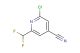 2-chloro-6-(difluoromethyl)isonicotinonitrile