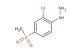 1-(2-chloro-4-(methylsulfonyl)phenyl)hydrazine