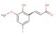 2-hydroxy-5-iodo-3-methoxycinnamic acid