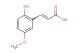 3-(2-hydroxy-5-methoxyphenyl)acrylic acid