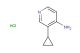 3-cyclopropylpyridin-4-amine hydrochloride