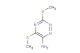 3,5-bis(methylthio)-1,2,4-triazin-6-amine