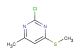 2-chloro-4-methyl-6-(methylthio)pyrimidine