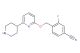 benzonitrile, 3-fluoro-4-[[[6-(4-piperidinyl)-2-pyridinyl]oxy]methyl]-