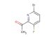 1-(6-bromo-3-fluoropyridin-2-yl)ethan-1-one