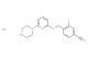 3-fluoro-4-(((6-(piperazin-1-yl)pyridin-2-yl)oxy)methyl)benzonitrile hydrochloride