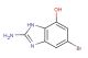 2-amino-5-bromo-1H-benzo[d]imidazol-7-ol