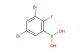 (3,5-dibromo-2-fluorophenyl)boronic acid