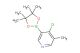 4-chloro-3-methyl-5-(4,4,5,5-tetramethyl-1,3,2-dioxaborolan-2-yl)pyridine