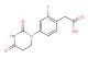 2-[4-(2,4-dioxohexahydropyrimidin-1-yl)-2-fluoro-phenyl]acetic acid