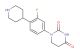 1-[3-fluoro-4-(4-piperidyl)phenyl]hexahydropyrimidine-2,4-dione