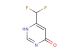 6-(Difluoromethyl)pyrimidin-4(1H)-one