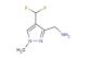 [4-(difluoromethyl)-1-methyl-1H-pyrazol-3-yl]methanamine