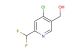 (4-Chloro-6-(difluoromethyl)pyridin-3-yl)methanol