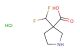 3-(difluoromethyl)pyrrolidine-3-carboxylic acid hydrochloride