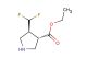 ethyl (3S,4S)-4-(difluoromethyl)pyrrolidine-3-carboxylate