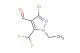 3-Chloro-5-(difluoromethyl)-1-ethyl-1H-pyrazole-4-carbaldehyde