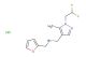 1-(1-(2,2-Difluoroethyl)-5-methyl-1H-pyrazol-4-yl)-N-(furan-2-ylmethyl)methanamine hydrochloride