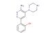 2-(6-Amino-5-(piperazin-1-yl)pyridazin-3-yl)phenol