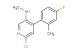 [6-chloro-4-(4-fluoro-2-methylphenyl)pyridin-3-yl] methylamine