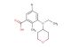 5-bromo-3-(ethyl(tetrahydro-2H-pyran-4-yl)amino)-2-methylbenzoic acid
