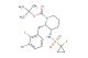 tert-butyl (2S,3S)-2-[(3-bromo-2-fluorophenyl)methyl]-3-[(1-fluorocyclopropyl)sulfonylamino]piperidine-1-carboxylate