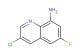 3-chloro-6-fluoroquinolin-8-amine