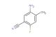 5-amino-2-fluoro-4-methylbenzonitrile