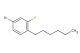 4-bromo-2-fluoro-1-hexylbenzene