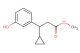 methyl 3-cyclopropyl-3-(3-hydroxyphenyl)propanoate