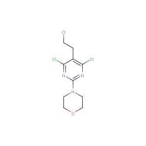 4-(4,6-dichloro-5-(2-chloroethyl)pyrimidin-2-yl)morpholine