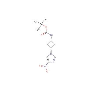 tert-butyl (1R,3R)-3-(4-nitro-1H-imidazol-1-yl)cyclobutylcarbamate