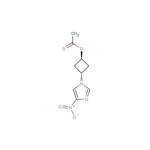(1R,3R)-3-(4-nitro-1H-imidazol-1-yl)cyclobutyl acetate