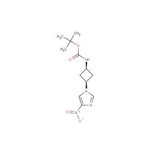cis-tert-butyl 3-(4-nitro-1H-imidazol-1-yl)cyclobutylcarbamate