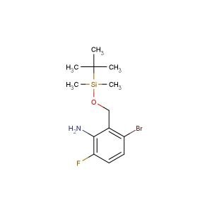 3-bromo-2-((tert-butyldimethylsilyloxy)methyl)-6-fluoroaniline
