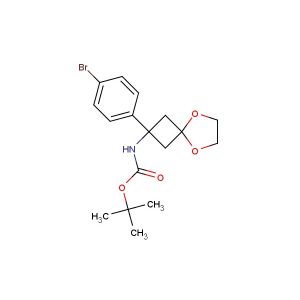 tert-butyl 2-(4-bromophenyl)-5,8-dioxaspiro[3.4]octan-2-ylcarbamate
