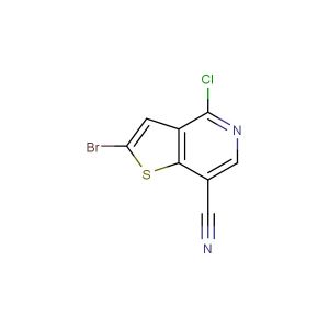 2-bromo-4-chlorothieno[3,2-c]pyridine-7-carbonitrile