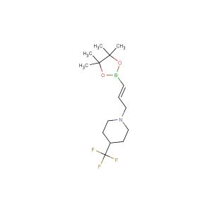 (E)-1-(3-(4,4,5,5-tetramethyl-1,3,2-dioxaborolan-2-yl)allyl)-4-(trifluoromethyl)piperidine