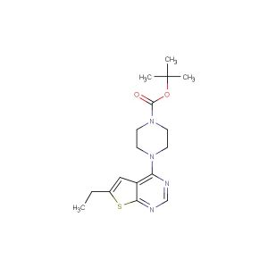 tert-butyl 4-(6-ethylthieno[2,3-d]pyrimidin-4-yl)piperazine-1-carboxylate