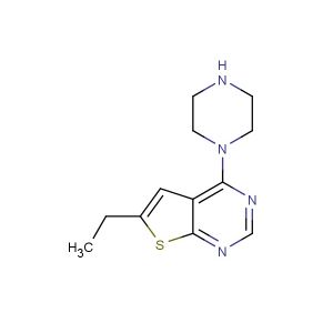 6-ethyl-4-(piperazin-1-yl)thieno[2,3-d]pyrimidine