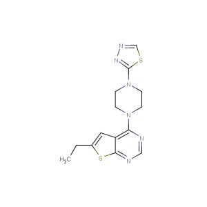 4-(4-(1,3,4-thiadiazol-2-yl)piperazin-1-yl)-6-ethylthieno[2,3-d]pyrimidine
